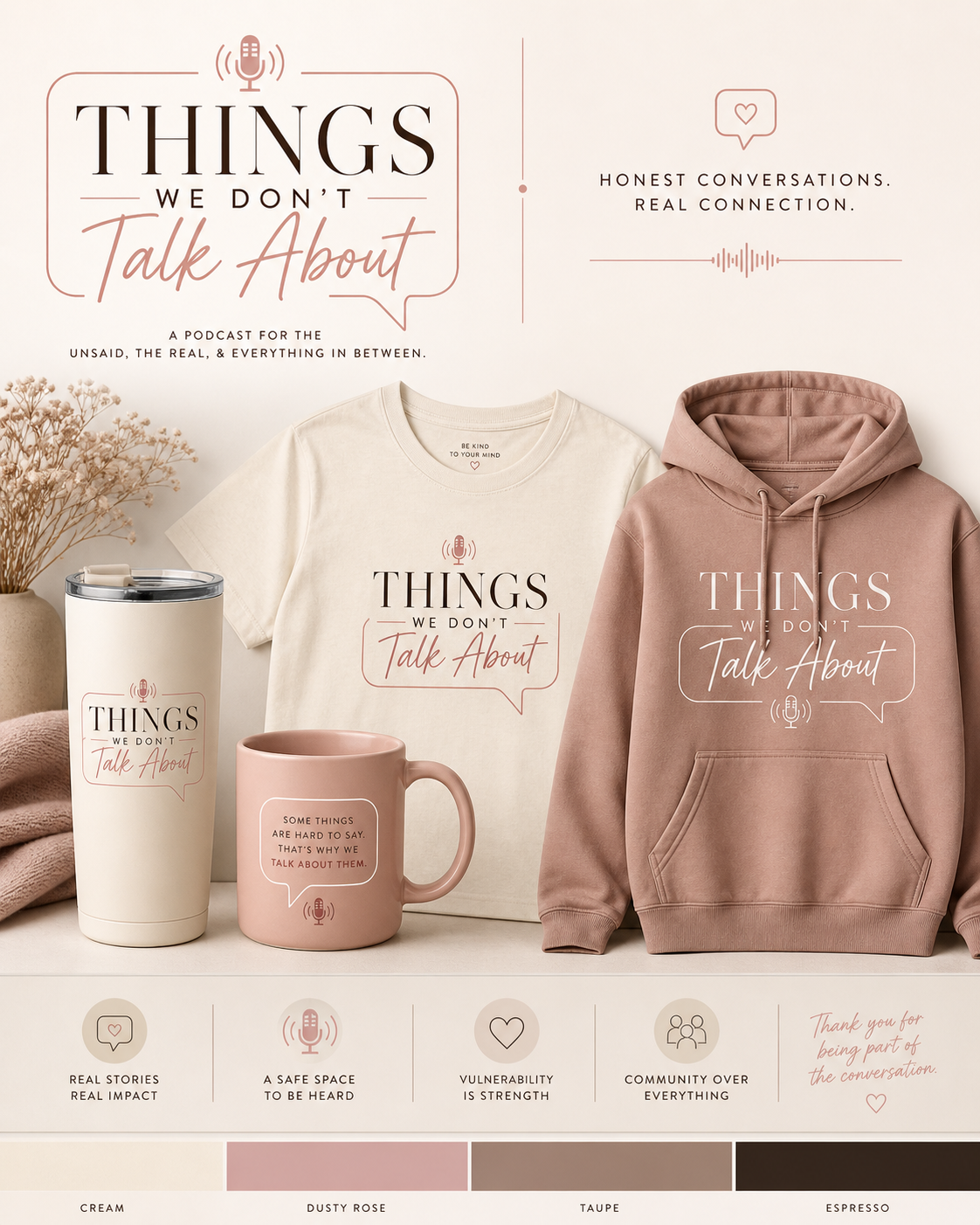 The unfiltered hoodie merchandise preview